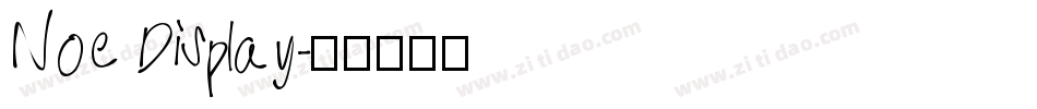 Noe Display字体转换